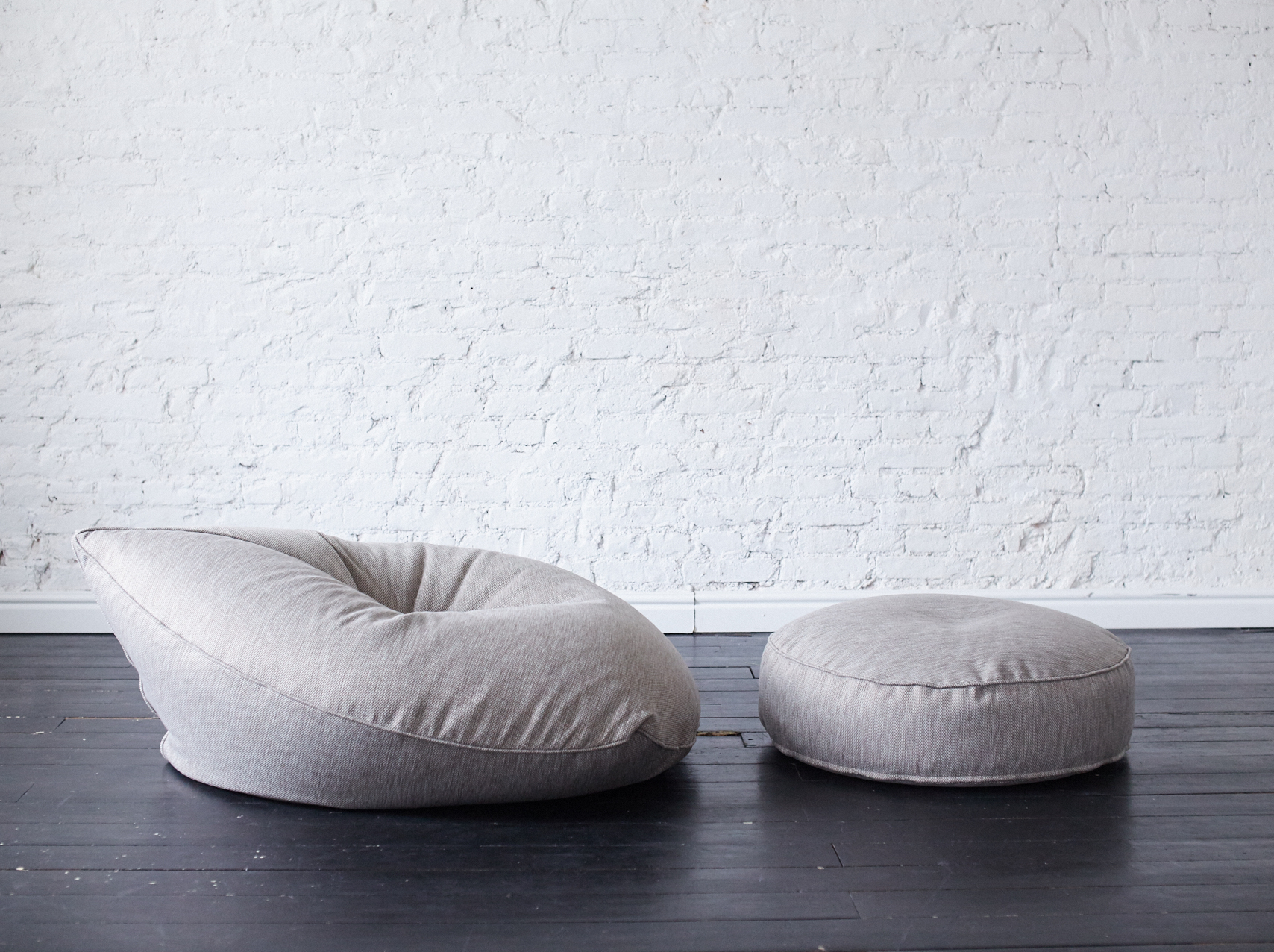 Круглый пуф МАСТЕРСКАЯ КРЕСЛО  335289 Серый Santreyd  - Вид №2