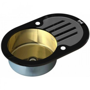Zorg GL 7851 OV Black Bronze Мойка кухонная овальная Zorg