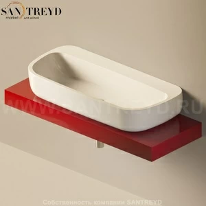 Flaminia FORTY6 Столешница от 120 до 250 см красная F6MN100.3011