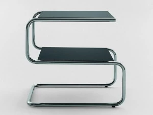 Adico Квадратный журнальный столик из нержавеющей стали и дерева с журнальной стойкой по контракту