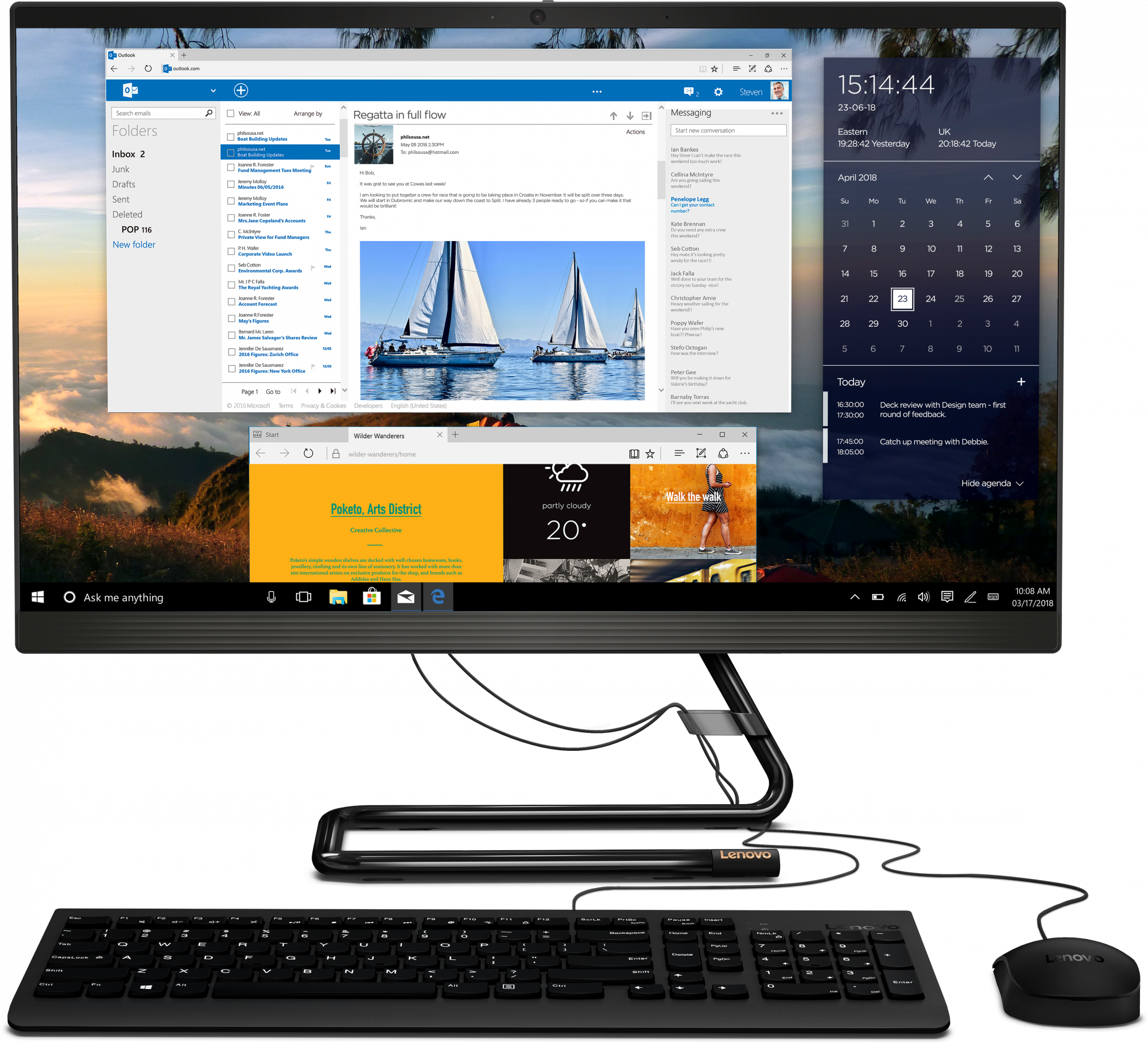 F0EW002CRK ideacentre aio 3 24are05 23.8"(1920x1080)/amd ryzen 3 4300u(2.7ghz)/4096mb/256ssdgb/dvdrw/int:amd radeon/bt/wifi/war 1y/6kg/black/w10 + keyboard, mouse usb Lenovo Santreyd 