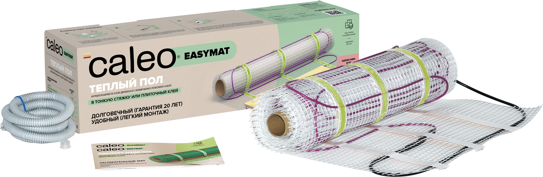 82338135 Нагревательный мат для тёплого пола Easymat 8 м2 1120 Вт STLM-0024858 CALEO