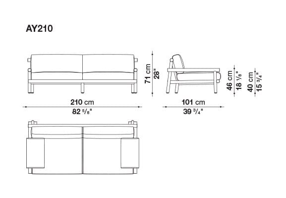Ткань сад диван B&B Italia Outdoor Ayana ARCH-00108586 - Вид №8