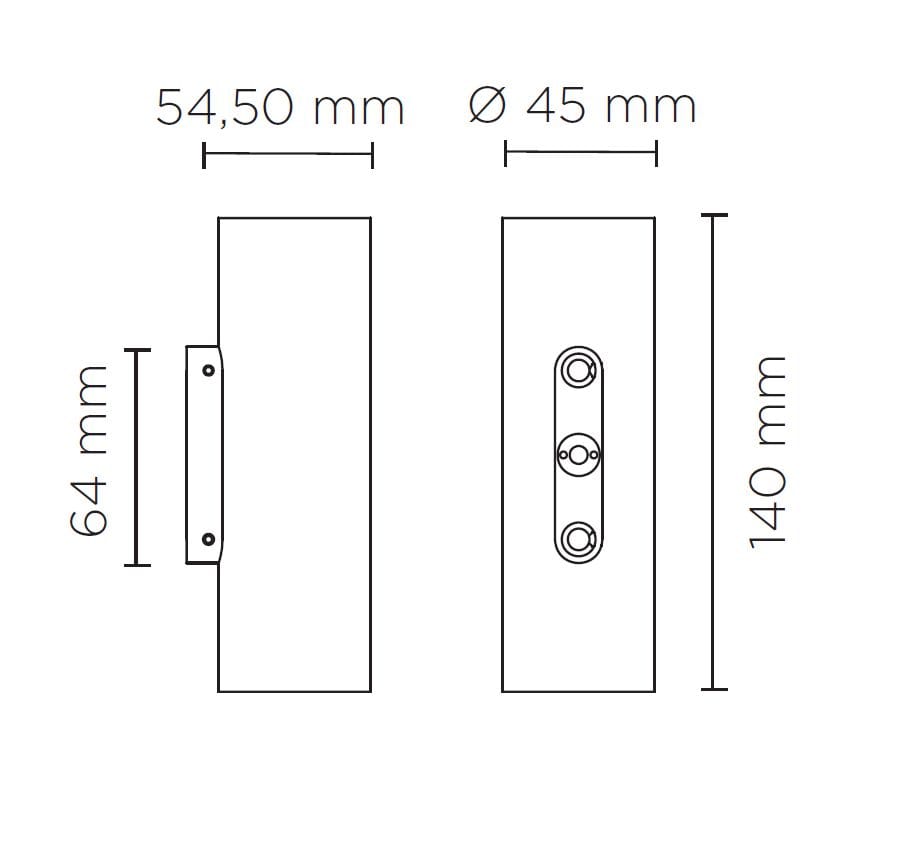 Анодированный алюминиевый светодиодный наружный настенный светильник PUK NANOWALL ARCH-00116188 - Вид №4