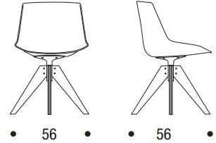 MDF Italia Вращающийся стул на жердочке из поликарбоната с подлокотниками Flow sun-id-1363144 - Вид №3