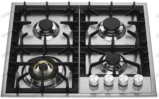 Ilve Газовая встраиваемая плита из нержавеющей стали Professional plus Hp65c Santreyd 