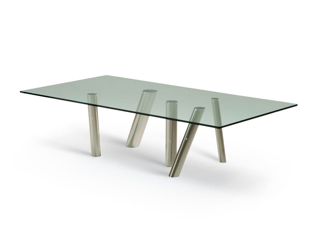 Прямоугольный журнальный столик из стали и стекла ROCHE BOBOIS FOREST ARCH-00059406 - Вид №1