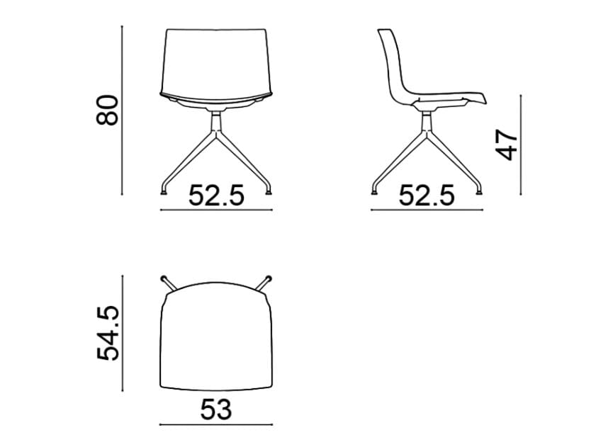 Стул из полипропилена Arper Catifa (RE) 53 ARCH-00079186 - Вид №2