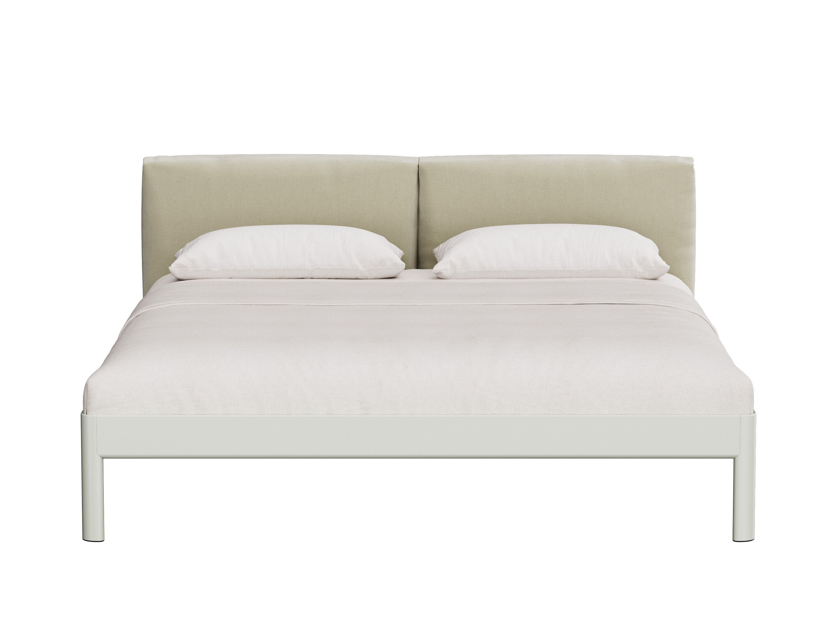 Алюминиевая двуспальная кровать с мягким изголовьем Noah Living Heia ARCH-00065654 - Вид №2