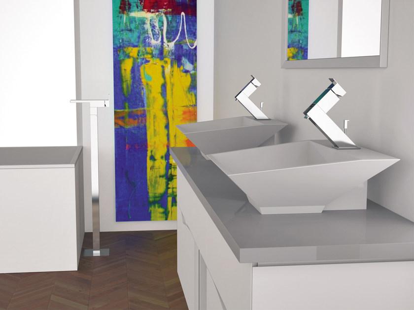 Remer Rubinetterie Смеситель для умывальника, однорычажный, напольный Flash Zc18 - Вид №1