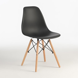 90719529 Кухонный стул Langfang shuke Hyh-a305 80х40х47 см abs-пластик цвет черный Eames STLM-0353665 LANGFANG SHUKE E-COMMERCE CO., LTD