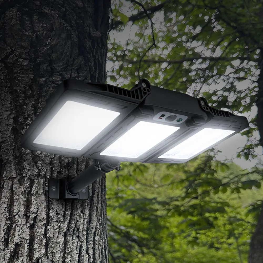 Светильник светодиодный уличный Duwi Solar LED PRO на солнечных батареях с ДУ 40Вт 6500К 750Лм IP65 датчик движения черный 86793639 STLM-2084474 