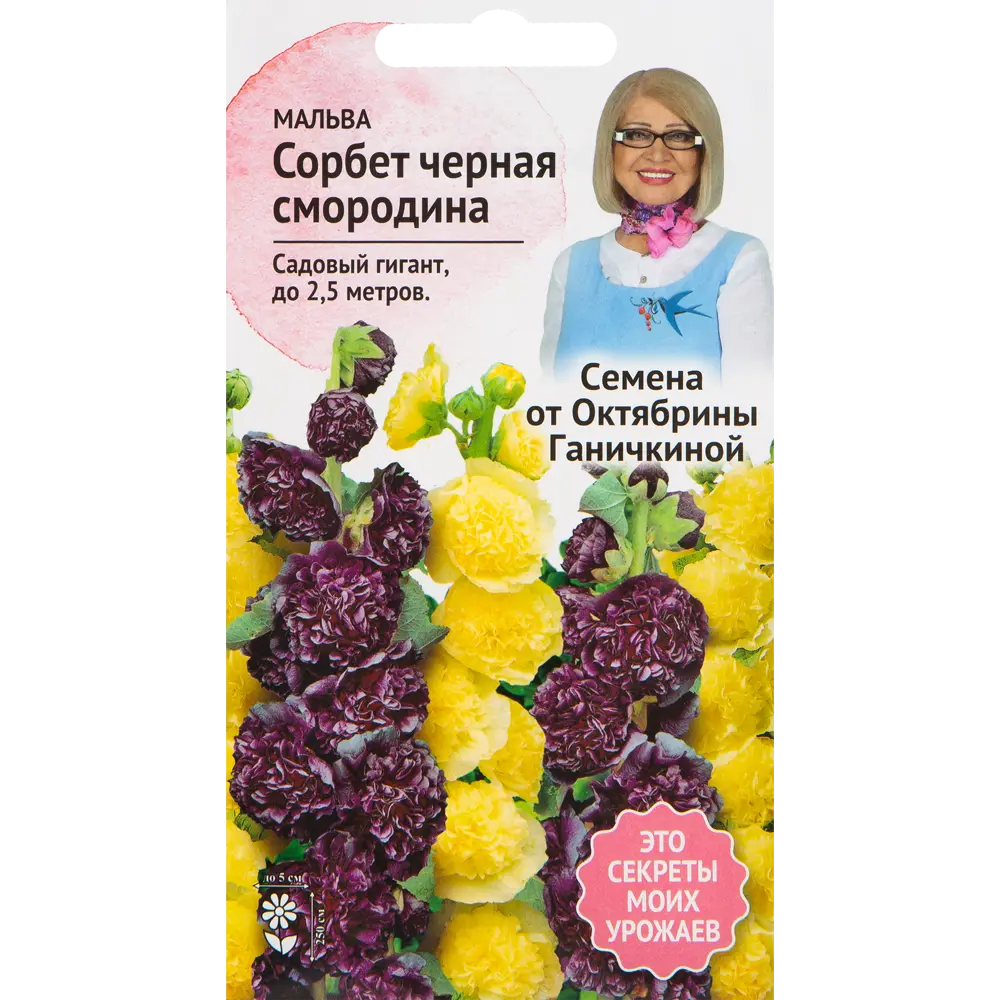 Мальва «Сорбет Чёрная смородина» 0.1 г 82481677 STLM-2065808 СЕМЕНА ОТ ОКТЯБРИНЫ ГАНИЧКИНОЙ 