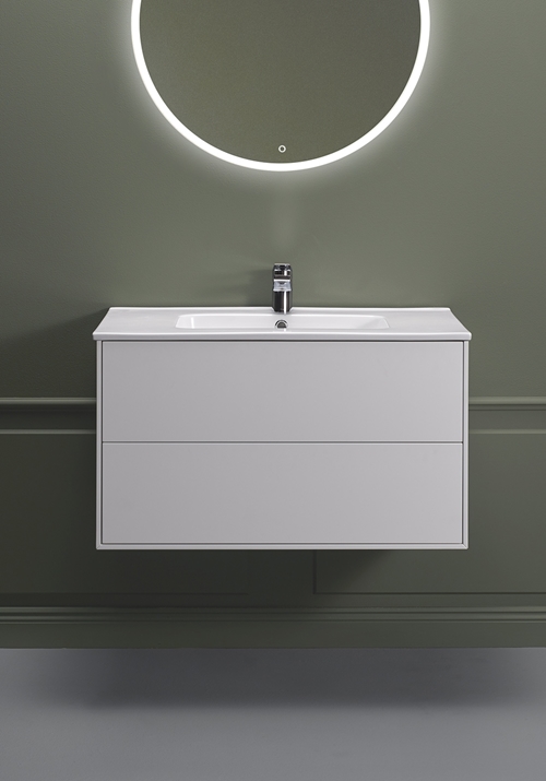 1590010 Шкаф Для Умывальника Edge 800 Белый Hafa  Белый 