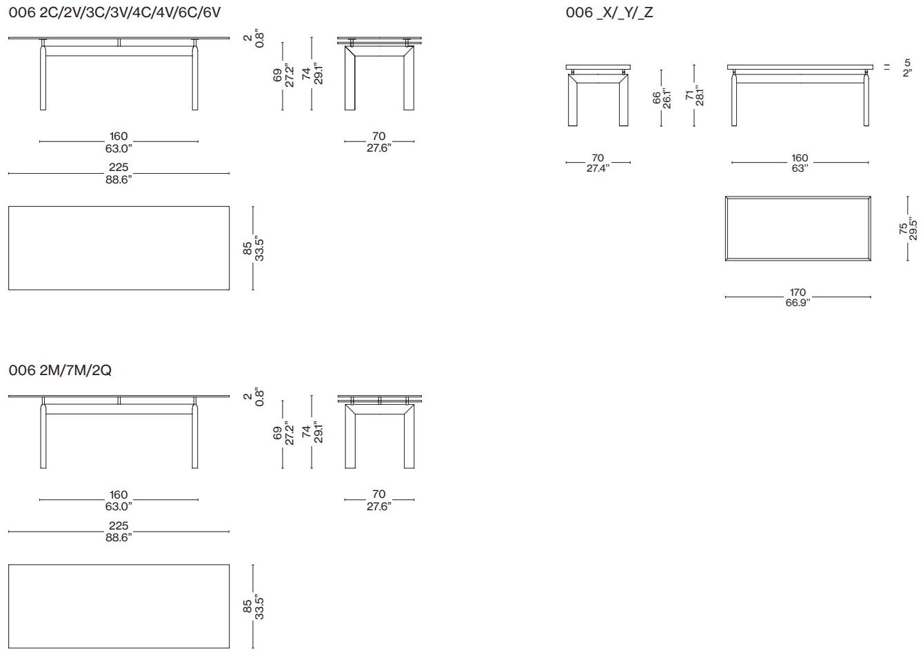 Cassina Регулируемый по высоте стол Lc sun-id-1346228 - Вид №5