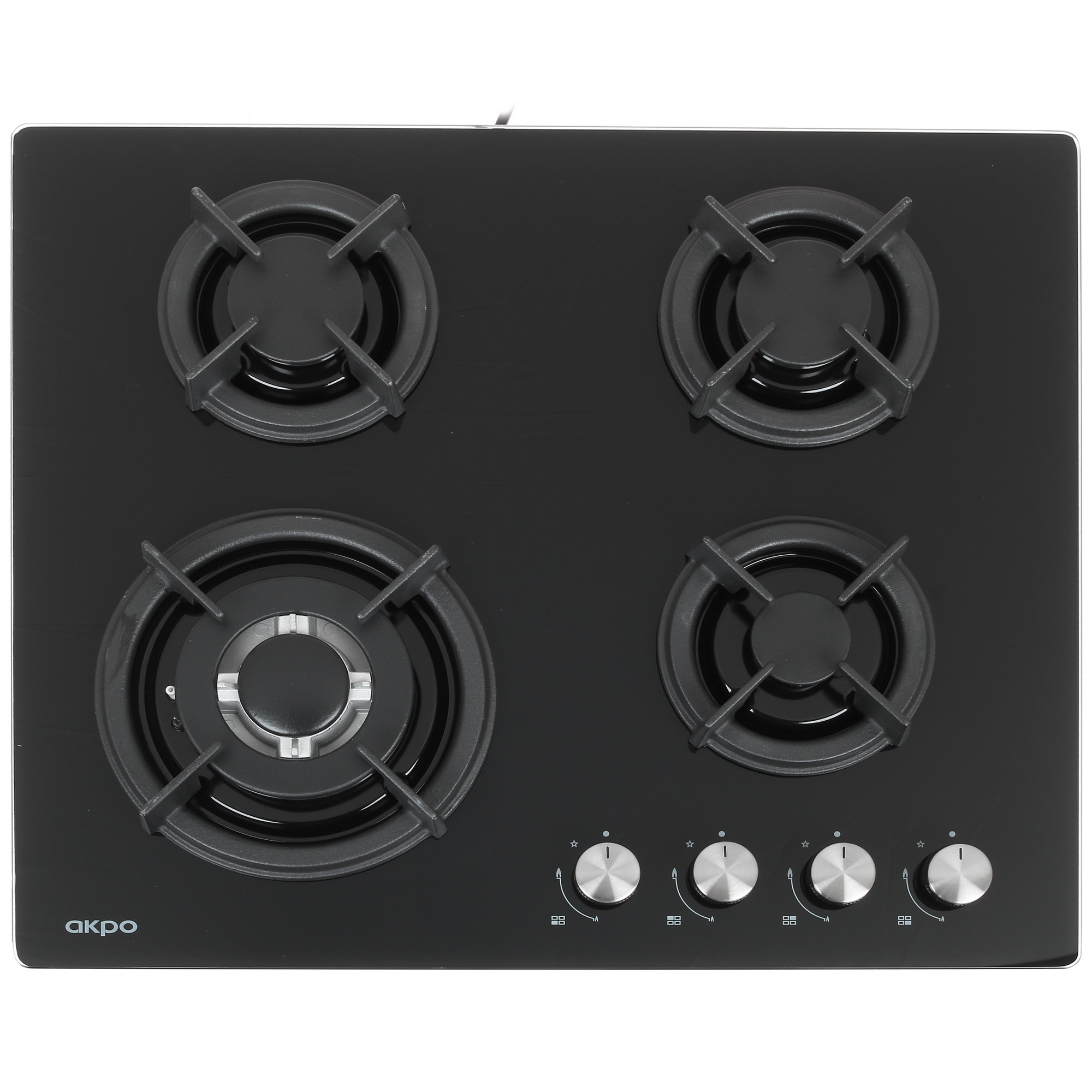 8124445 Газовая варочная поверхность Akpo PGA 604 RGC-T BL STDN-0077757