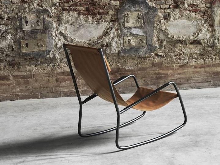 Living Divani Кресло-качалка из кожи sun-id-1449804 - Вид №1