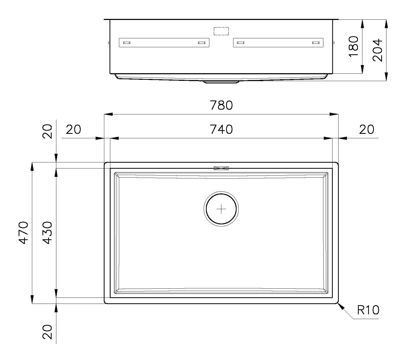 Раковина из нержавеющей стали Foster Quadra Evo ARCH-00032836 - Вид №10