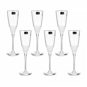 Бокал для шампанского 6 шт 170 мл прозрачные Intuition CRISTAL D ARQUES ДИЗАЙНЕРСКИЕ 00-3952015 Прозрачный
