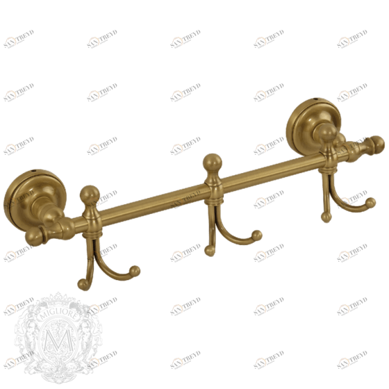 Планка MIGLIORE Mirella ML.MRL-M039.br с 3-мя крючками, бронза 
