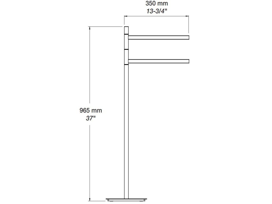Держатель для полотенец BARIL A85 ARCH-00101606 - Вид №2