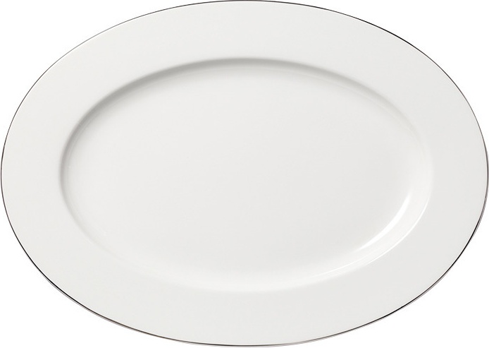 1046298 Dibbern Блюдо овальное Dibbern "Платиновая линия" 39см Фарфор костяной 