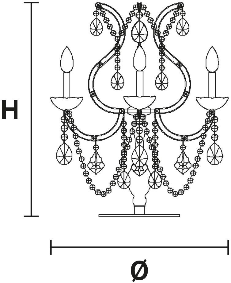 Masiero Настольная лампа из окрашенного металла с кристаллами Maria teresa sun-id-1424581 - Вид №1