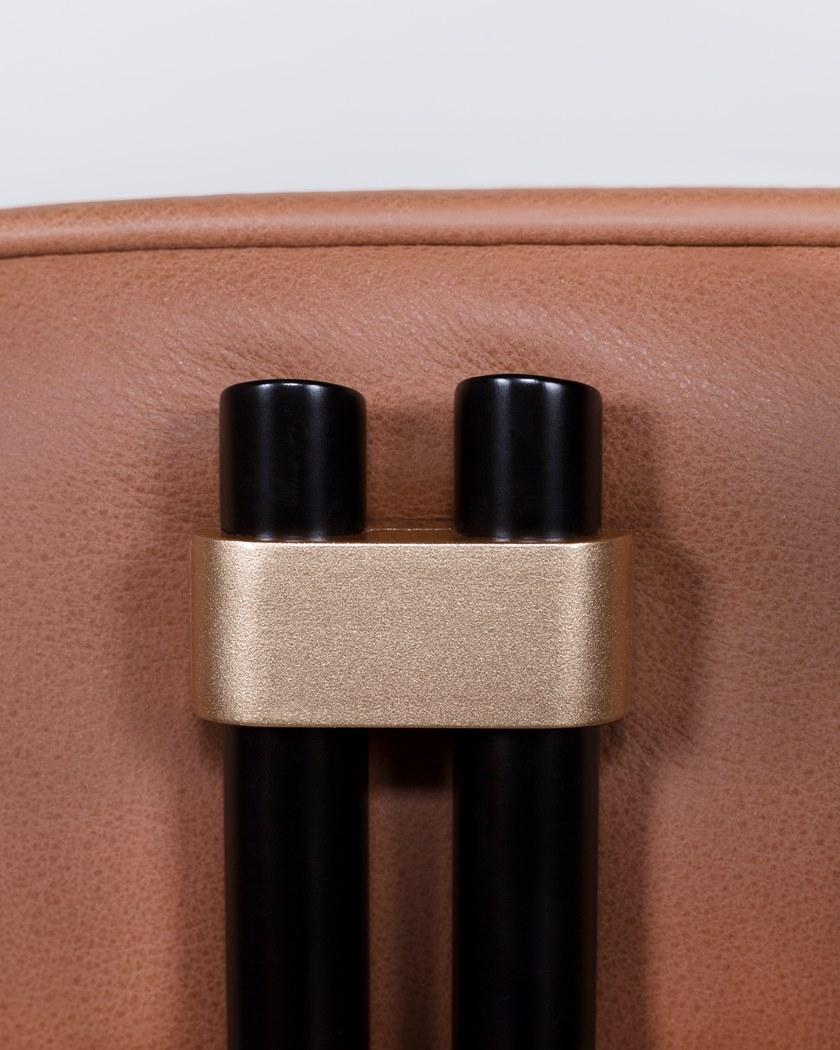 Greenapple Мягкое кожаное кресло с подлокотниками Perfect raw G703076  - Вид №4