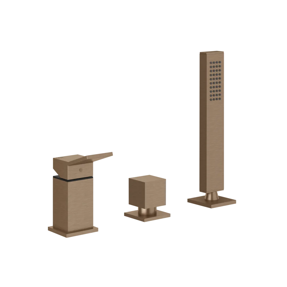 Смеситель для ванны 53043 708 Gessi Rettangolo k МЕДНЫЙ МАТОВЫЙ PVD 53043708