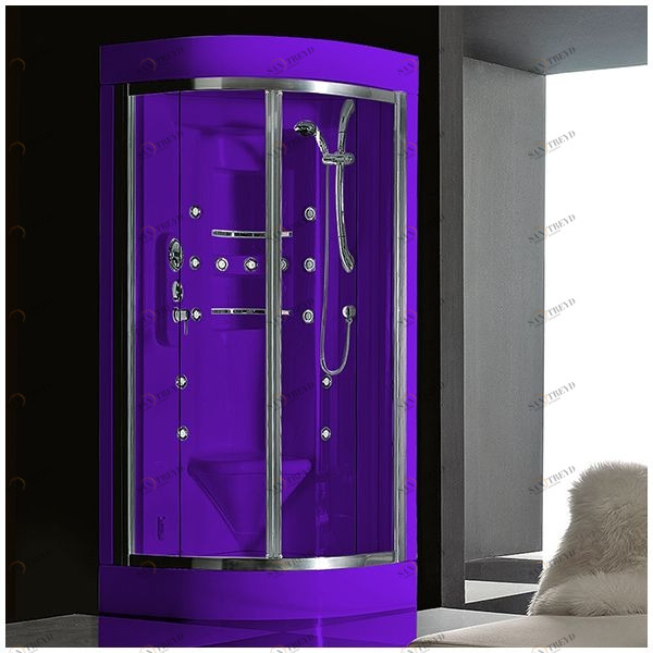 Душевая кабина Gruppo treesse Acquazzurra 90 STB-B7597S-F белая с гидромассажем угловая левая STBB7597SF