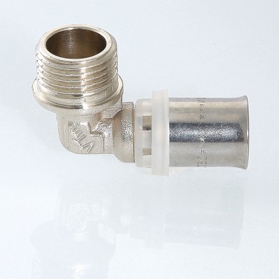 VTm.253.N.001604 Пресс-фитинг – угольник с переходом на наружную резьбу Valtec 16 мм х 1/2"  - Вид №8