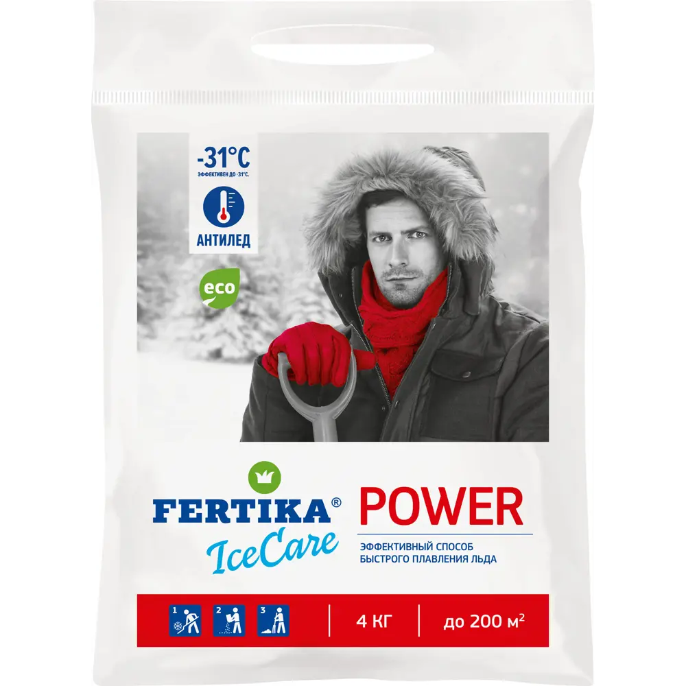 FERTIKA ICEcare POWER -30°C: Противогололедный реагент 4 кг 85394838 STLM-0062571 - Вид №2