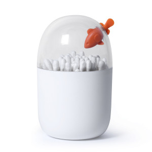 QL10338-CL-OR Контейнер для ватных палочек clownfish Qualy