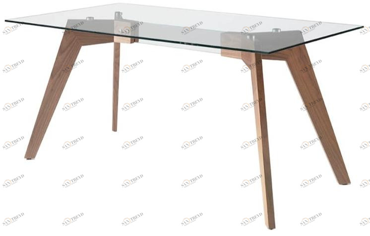 Angel Cerdá Прямоугольный стол для гостиной из дерева и стекла Loft tendencia 1031 Angel Cerda