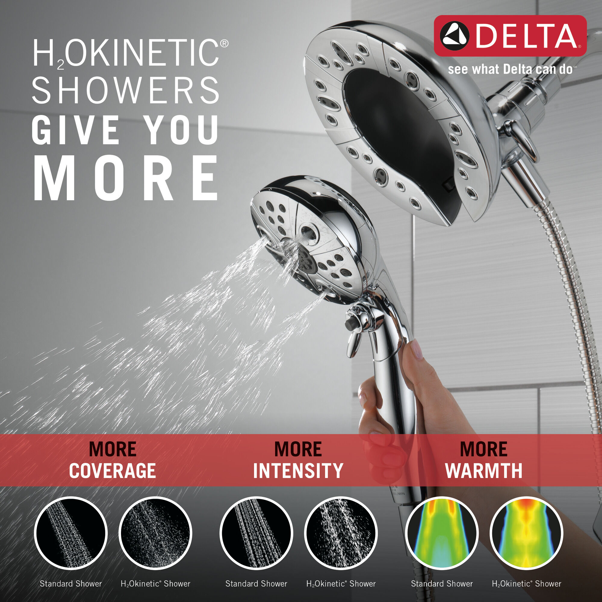 144789-I Монитор (R) для ванны и душа серии 14 с душем In2ition (R) - два в одном Delta Faucet Vesna Хром  - Вид №2