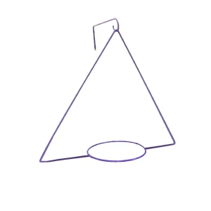 Держатель для кашпо с кронштейном 50x45x19 см металл фиолетовый