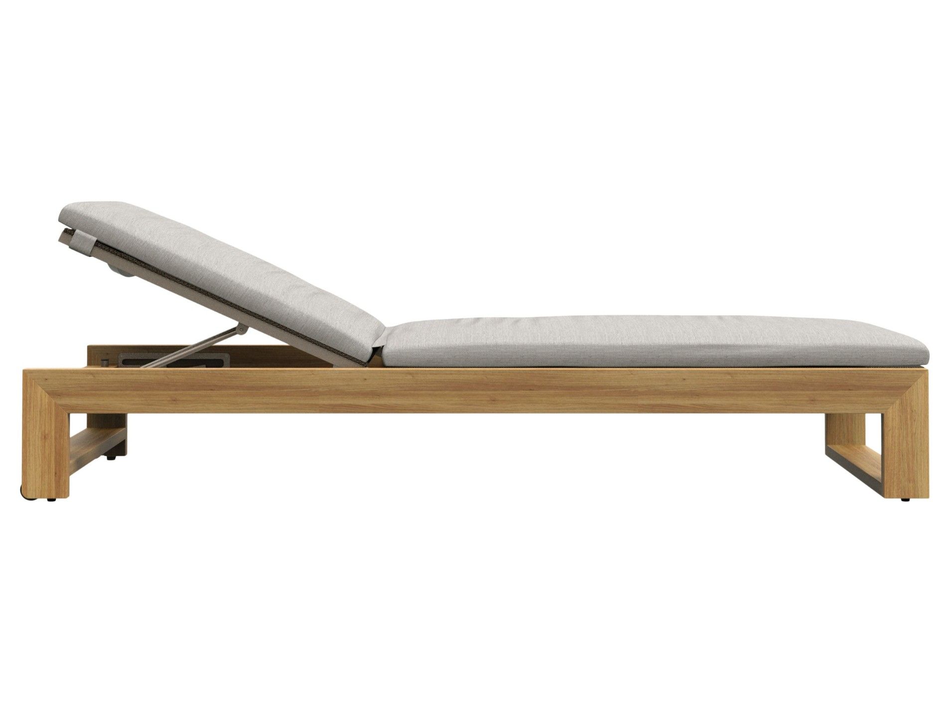 Садовая кровать с откидной спинкой из тикового дерева JANUS et Cie Матиссовый тик ARCH-00037042 - Вид №4