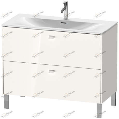 BR451302222 Brioso Тумбочка напольная Белый глянцевый декор Duravit