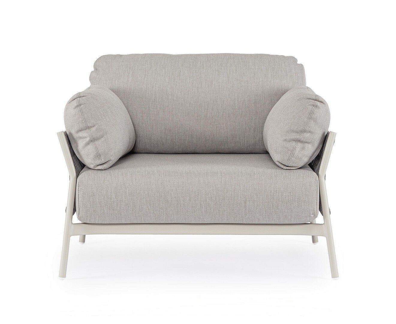 Веревочное и тканевое садовое кресло с подлокотниками BIZZOTTO Pardis ARCH-00002123 - Вид №14