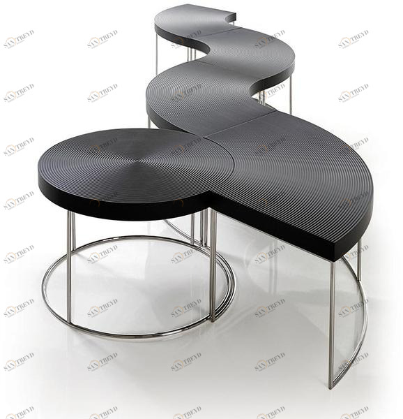 Mobi Модульный журнальный столик из фанерованной древесины sun-id-1490765