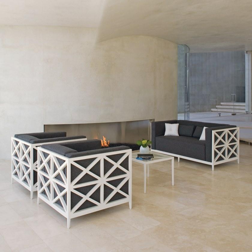 JANUS et Cie Кресло Club из алюминия с порошковым покрытием с подлокотниками Azimuth sun-id-1398127 - Вид №4