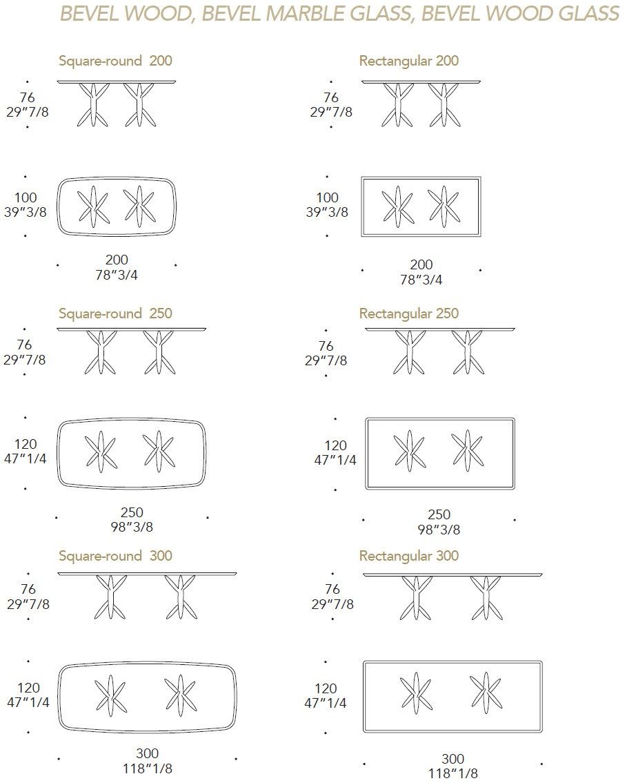 Прямоугольный стеклянный обеденный стол REFLEX PITTO 72 ARCH-00079830 - Вид №2