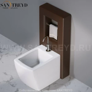 C302VX.107 Настенный керамический шкаф для биде напольное WALL A. e T. Italia