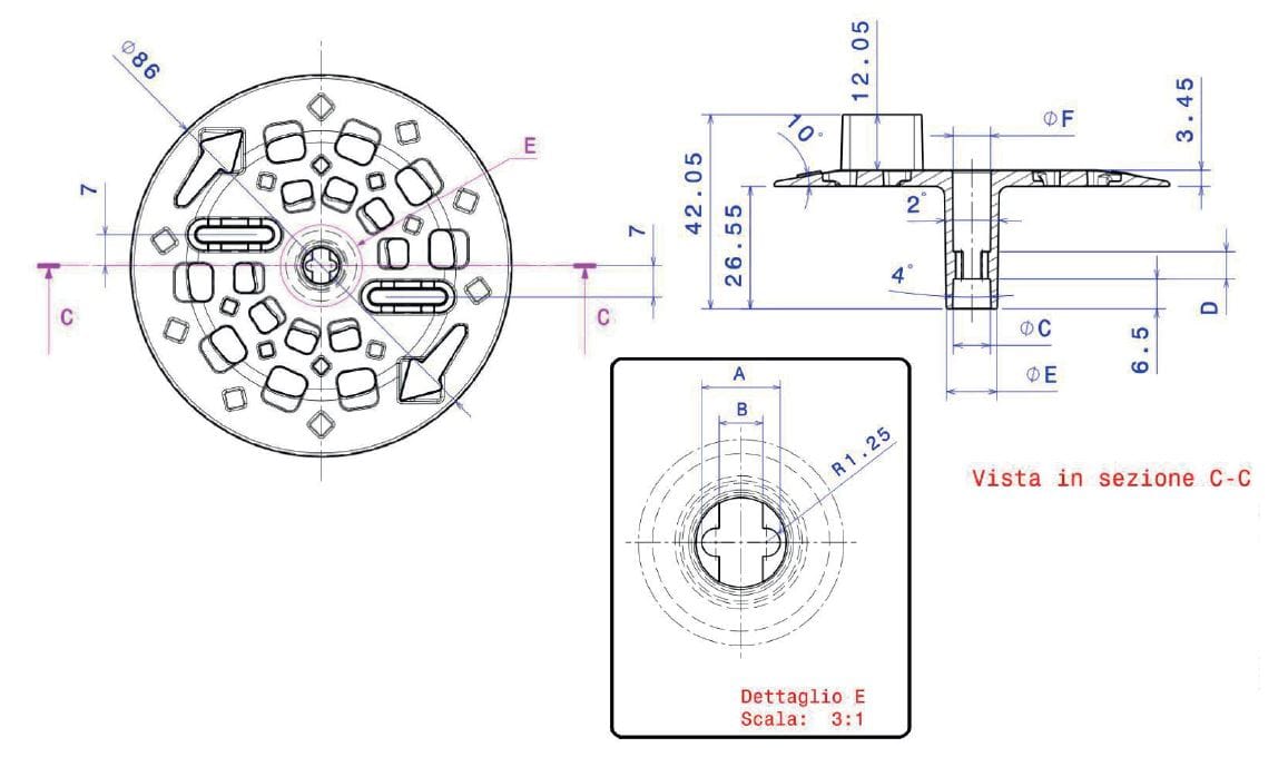 Система крепления для анкерных стержней Sace Components SACETAP ARCH-00074342 - Вид №2
