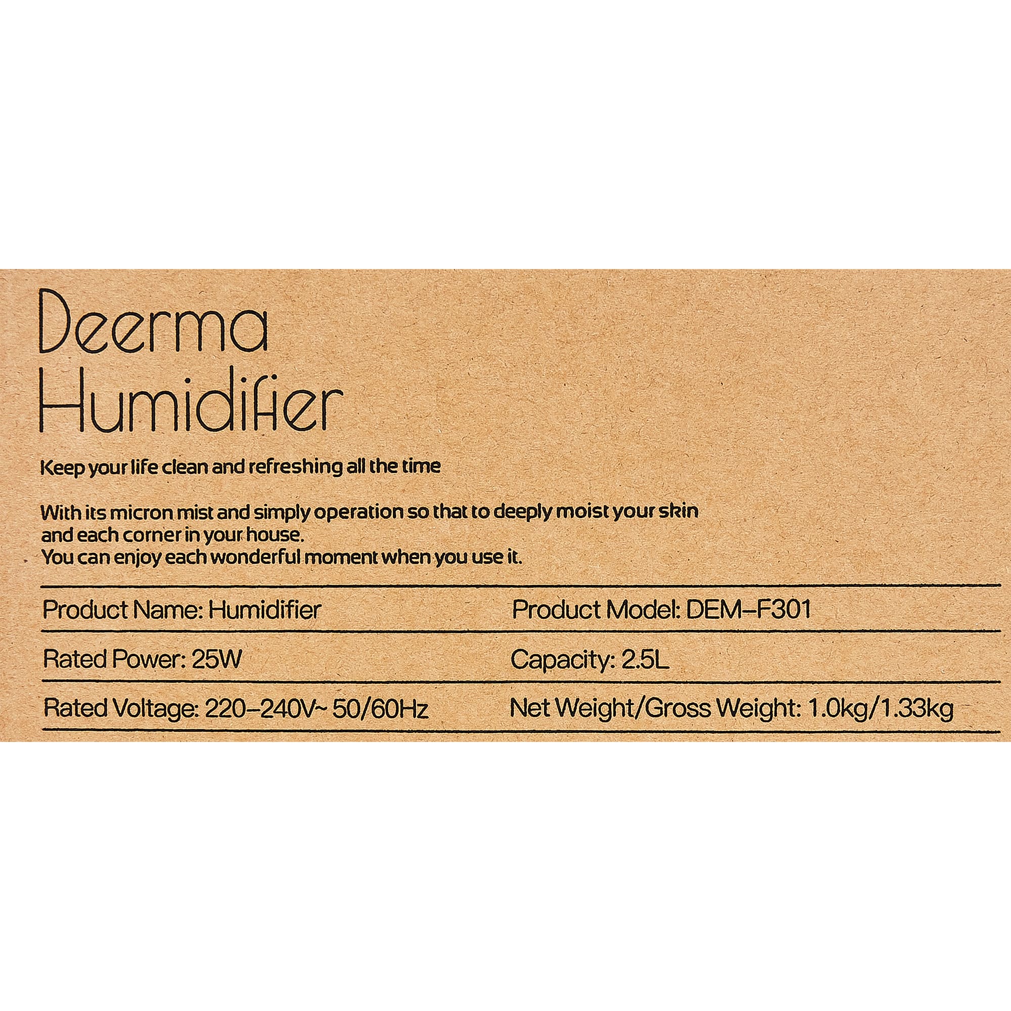 82999521 Увлажнитель Deerma Top Filling DEM -F301 Santreyd  - Вид №5