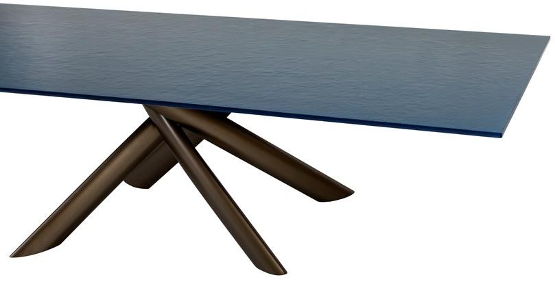 Tonin Casa Прямоугольный стол из цветного стекла sun-id-1398146 - Вид №2