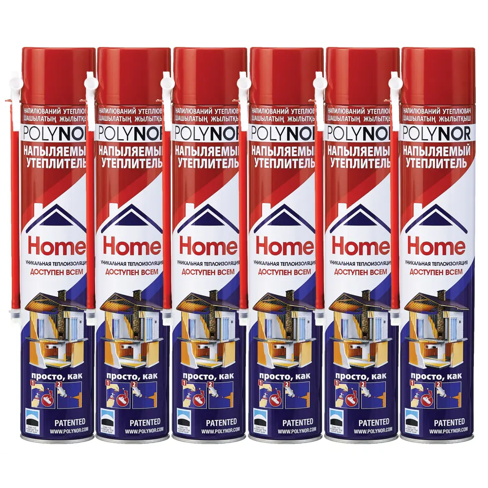Polynor - Напыляемая теплоизоляция для стен 10 м² с аппликатором 83557359 STLM-0041735