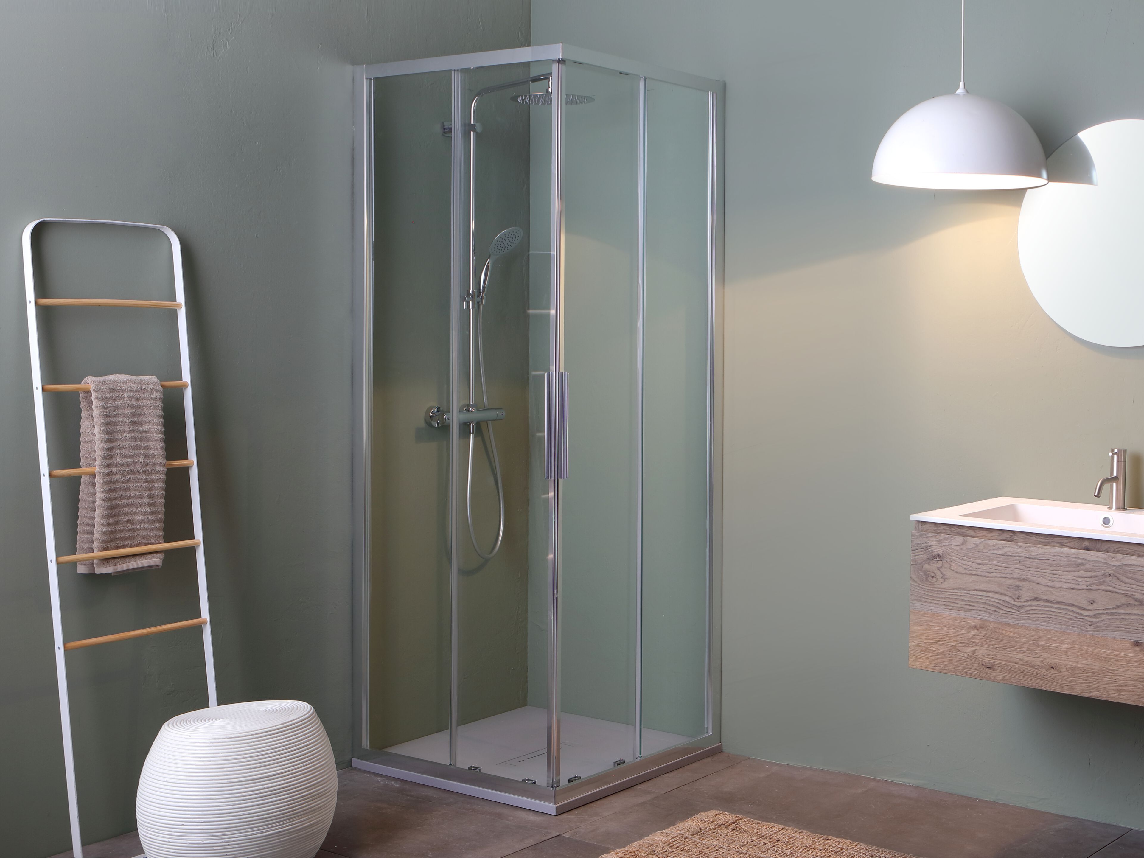 Угловая душевая кабина с раздвижной дверью Kinedo SX6 ARCH-00122153