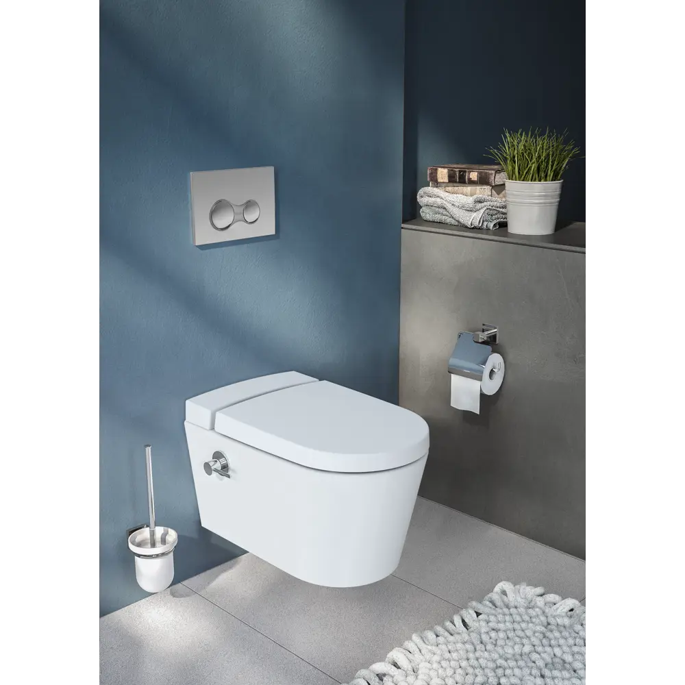 Унитаз подвесной безободковый VitrA Nest с биде горизонтальный выпуск STLM-2075198 - Вид №13