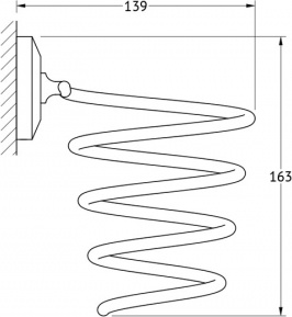 080 Держатель фена FBS Чехия Standard - Вид №1